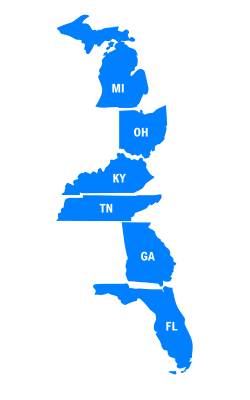 I 75 Map Michigan To Florida I 75 Road Construction | I 75 Exit Guide